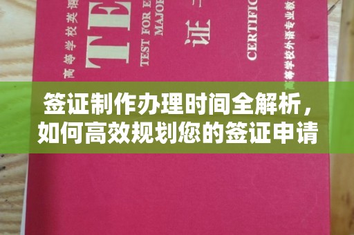汉寿签证制作办理时间全解析，如何高效规划您的签证申请流程
